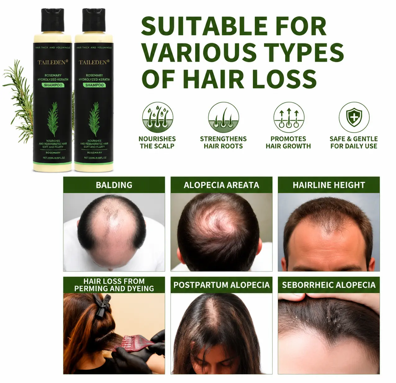 Organic Rosemary Hair Growth Shampoo - Image 3