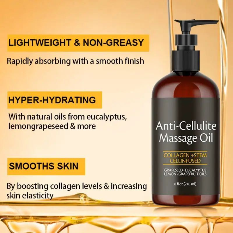 Slimoly Anti Cellulite Massage Oil - Skin Tightening Moisturizing - Image 2