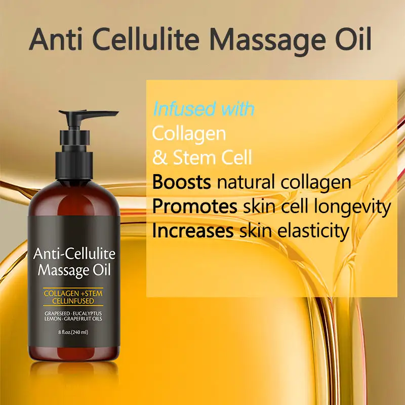 Slimoly Anti Cellulite Massage Oil - Skin Tightening Moisturizing - Image 3