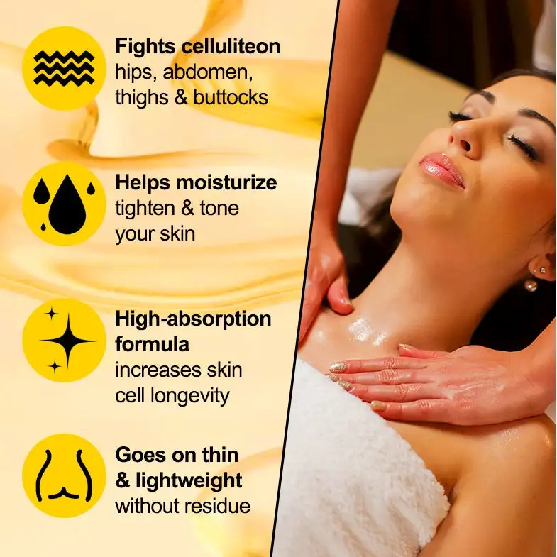 Slimoly Anti Cellulite Massage Oil - Skin Tightening Moisturizing - Image 5