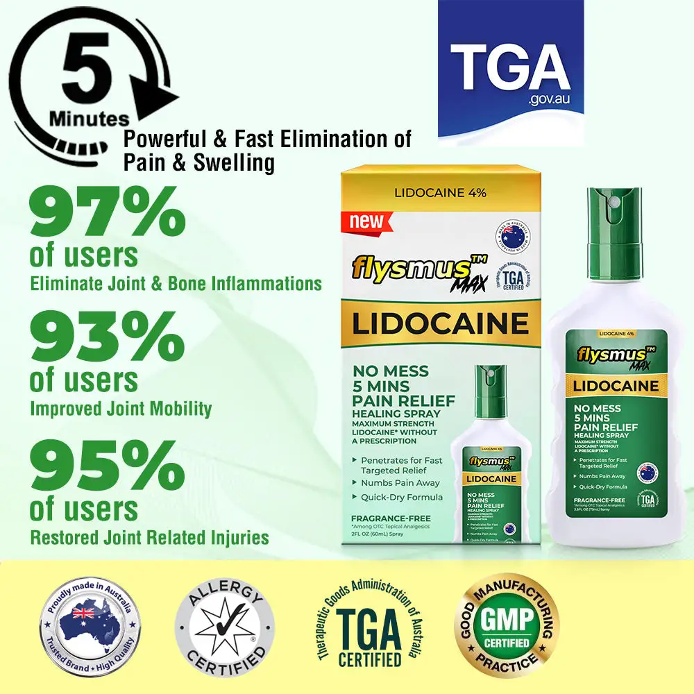 Lidocaine 5Mins Pain Relief Healing Spray - Image 4