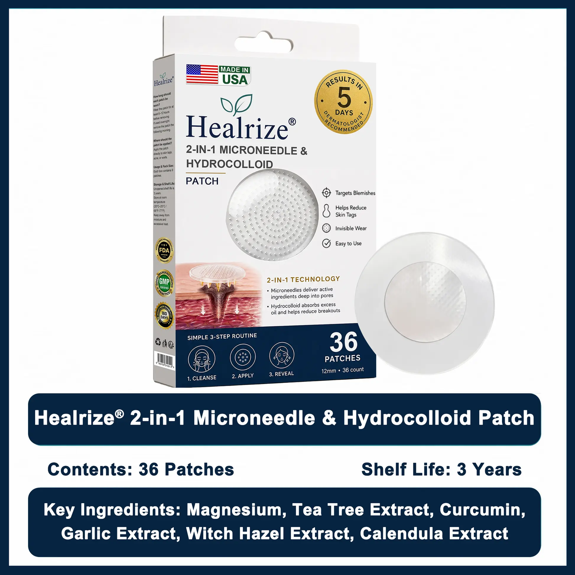 2-in-1 Microneedle & Hydrocolloid Patch - Image 11