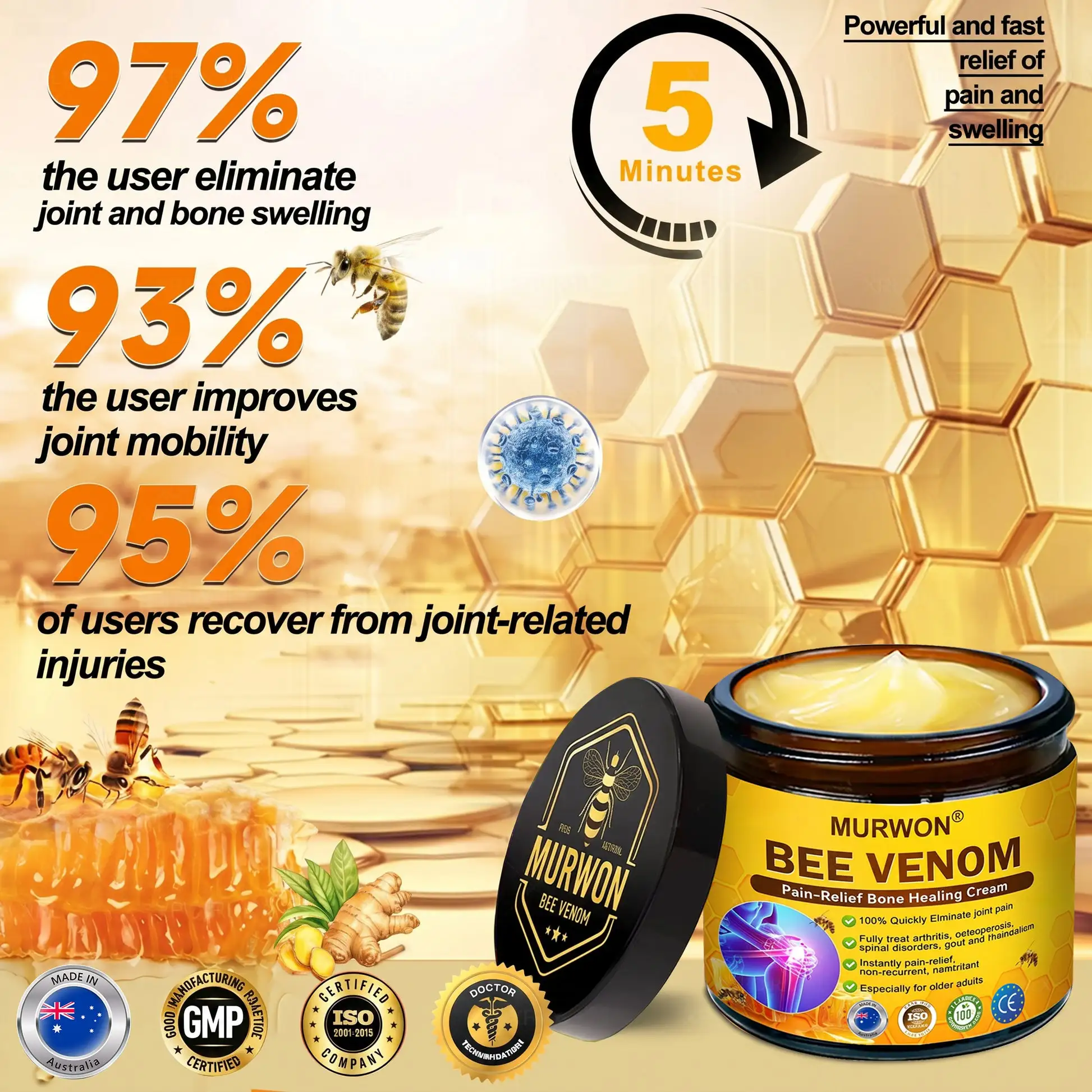 Bee Venom Pain-Relief Bone Healing Cream