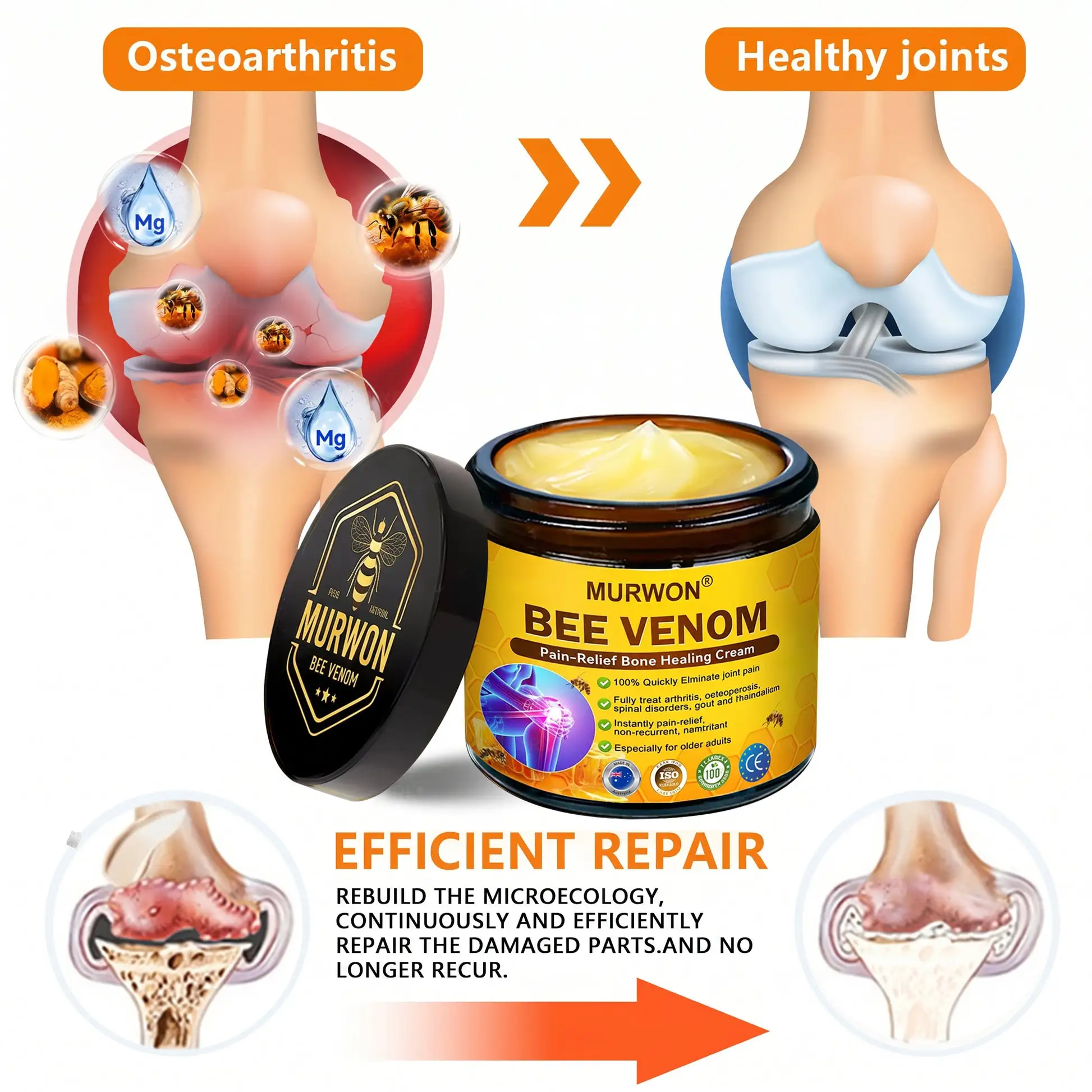 Bee Venom Pain-Relief Bone Healing Cream - Image 8
