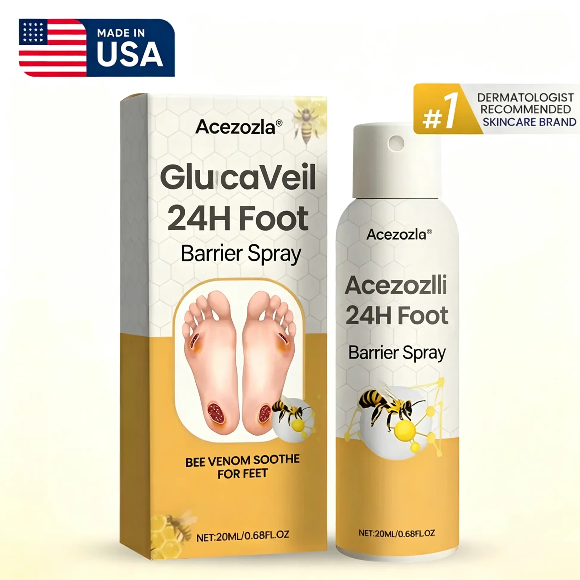 GlucaVeil 24H Foot Barrier Spray