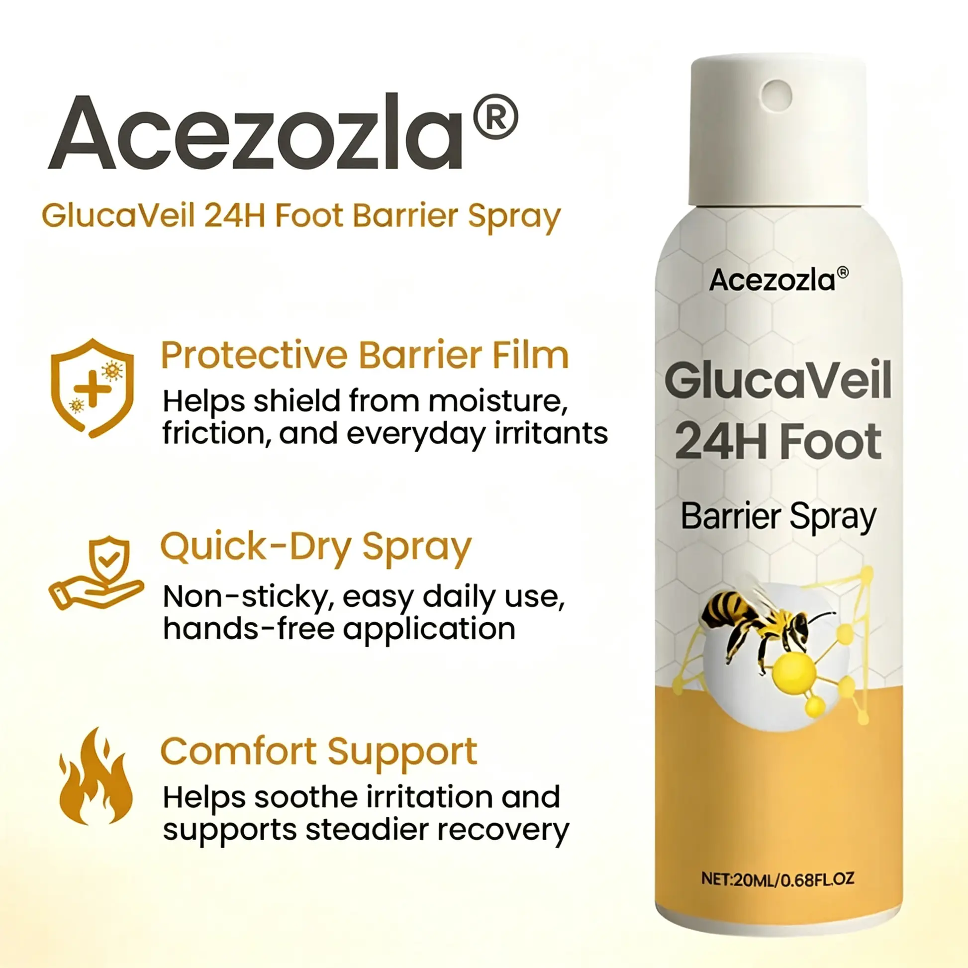 GlucaVeil 24H Foot Barrier Spray - Image 2