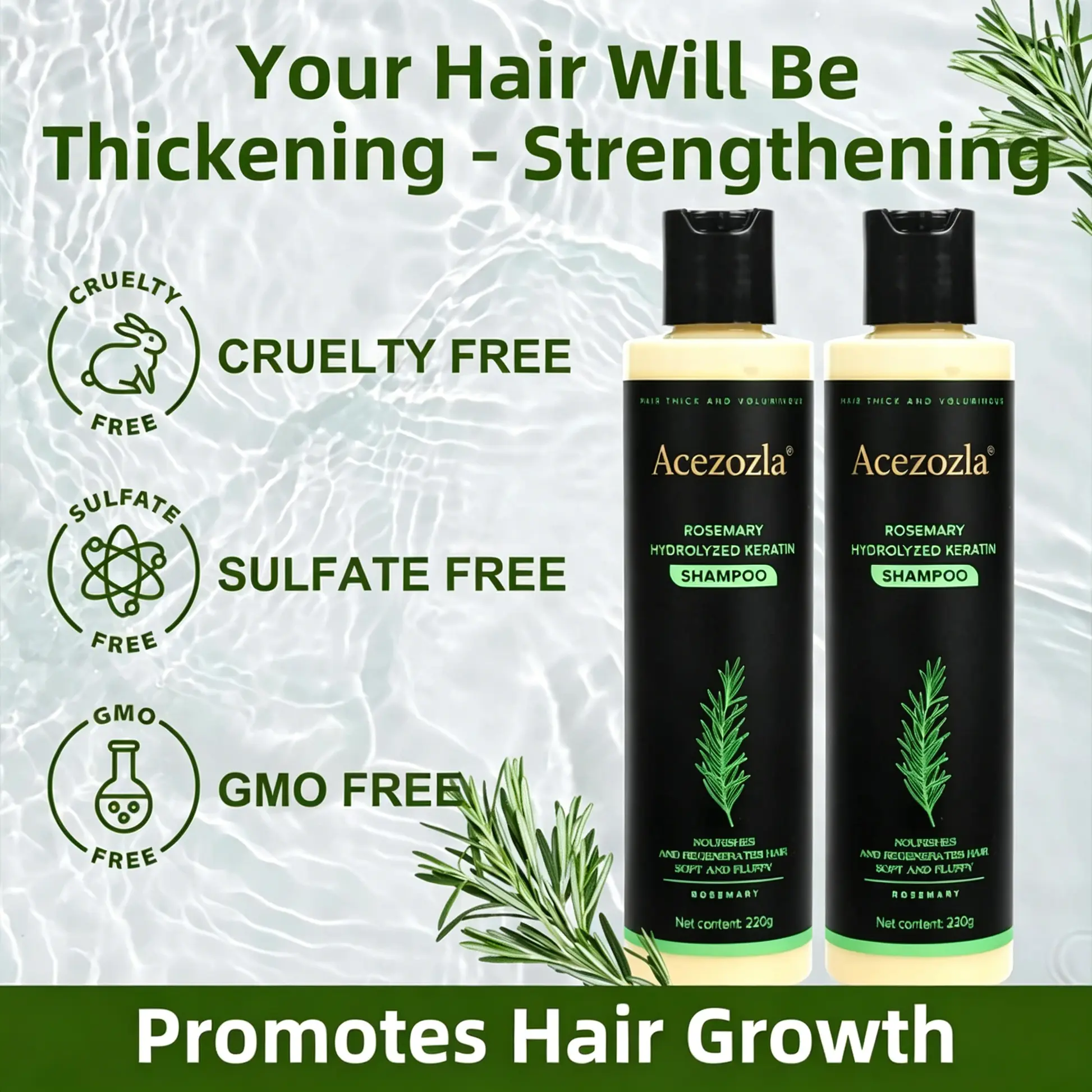 Rosemary Shampoo - Hair Growth & Anti-Dandruff Scalp Treatment - Image 4
