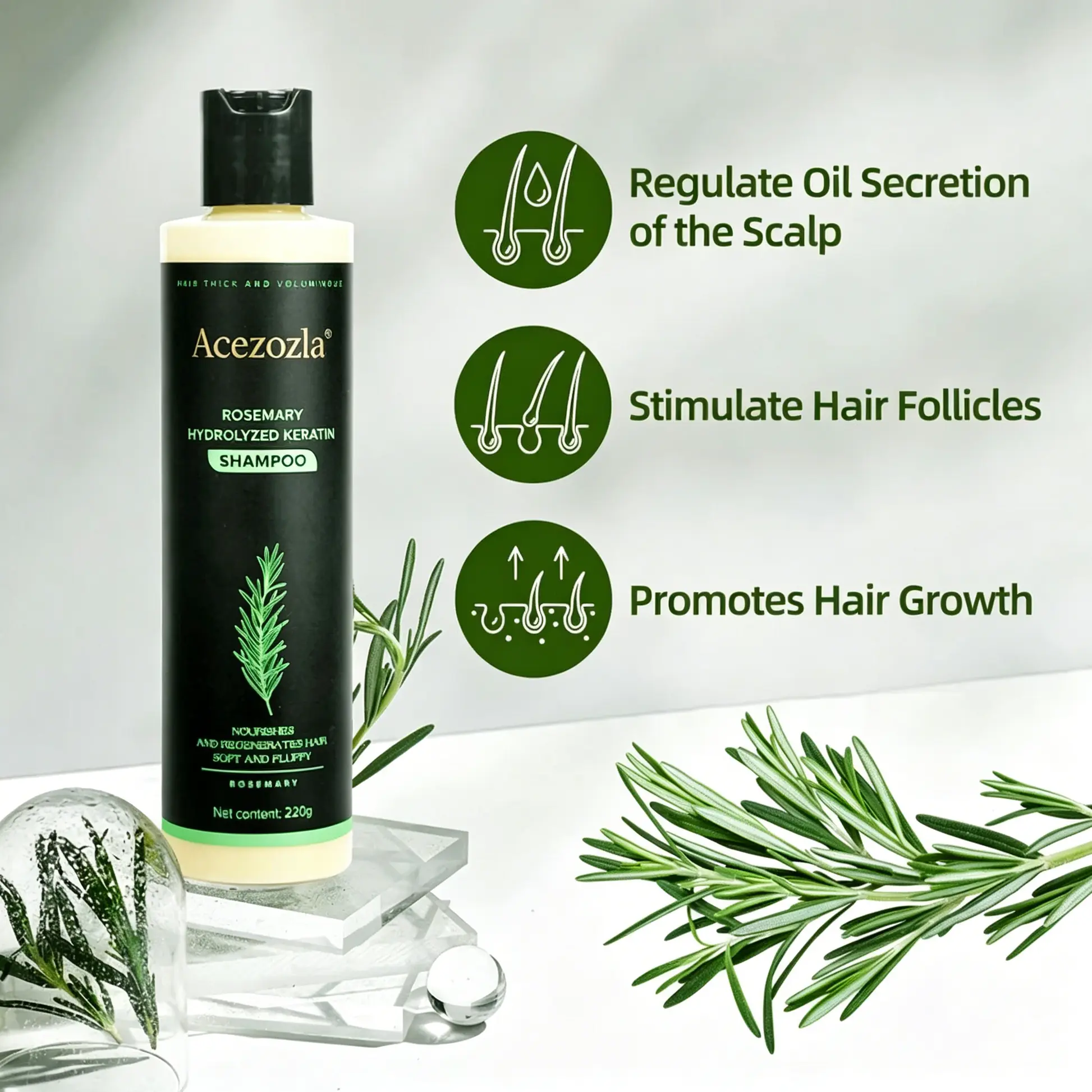 Rosemary Shampoo - Hair Growth & Anti-Dandruff Scalp Treatment - Image 5