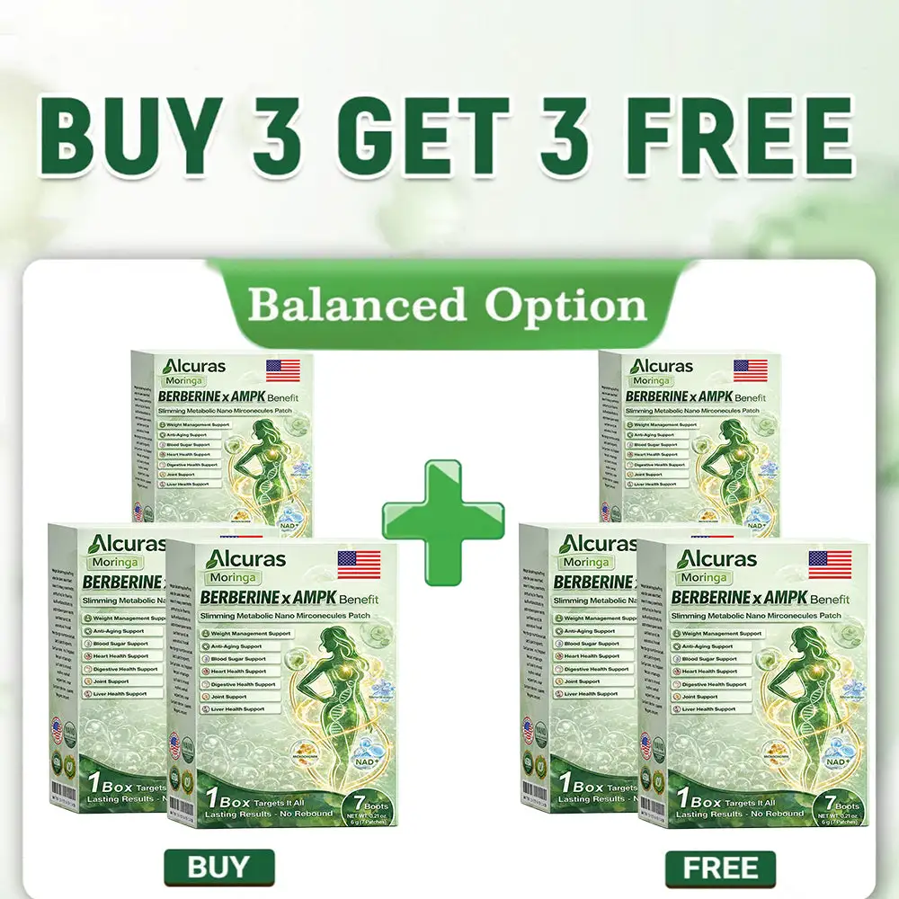 Moringa × Berberine × AMPK 8-Benefit Slimming & Metabolic Nano Microneedle Patch - Image 13
