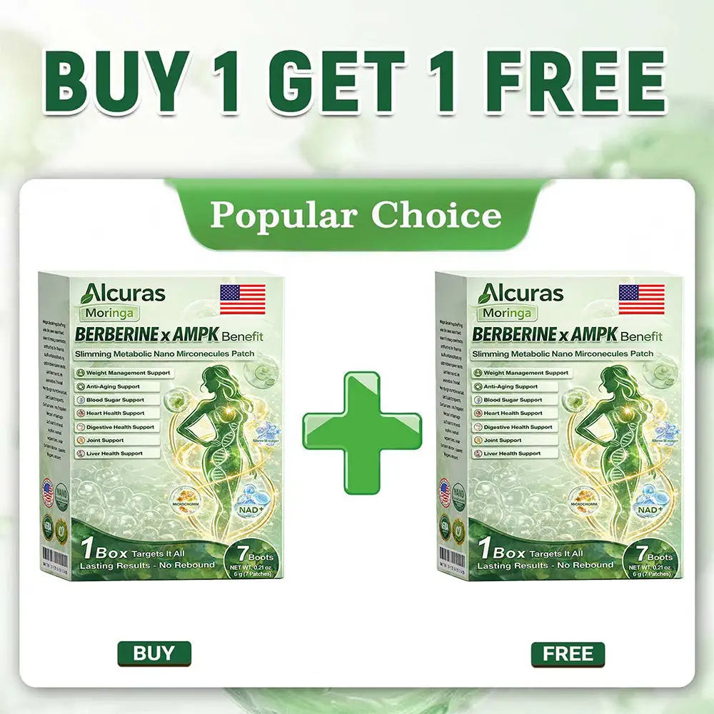 Moringa × Berberine × AMPK 8-Benefit Slimming & Metabolic Nano Microneedle Patch - Image 15