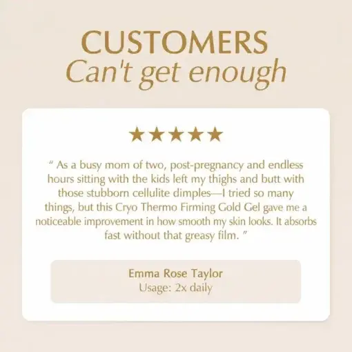 15-Day Fast-Acting Anti Cellulite Sculpting & Tightening Burn Gold Massage Cream - Image 7