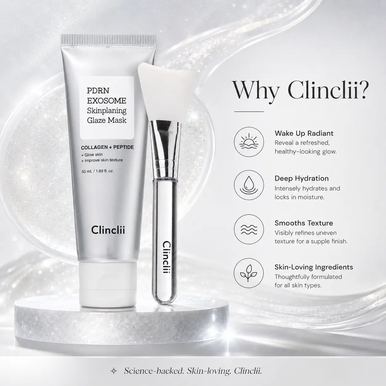 Clinclii PDRN Exosome Glaze Wrapping Mask