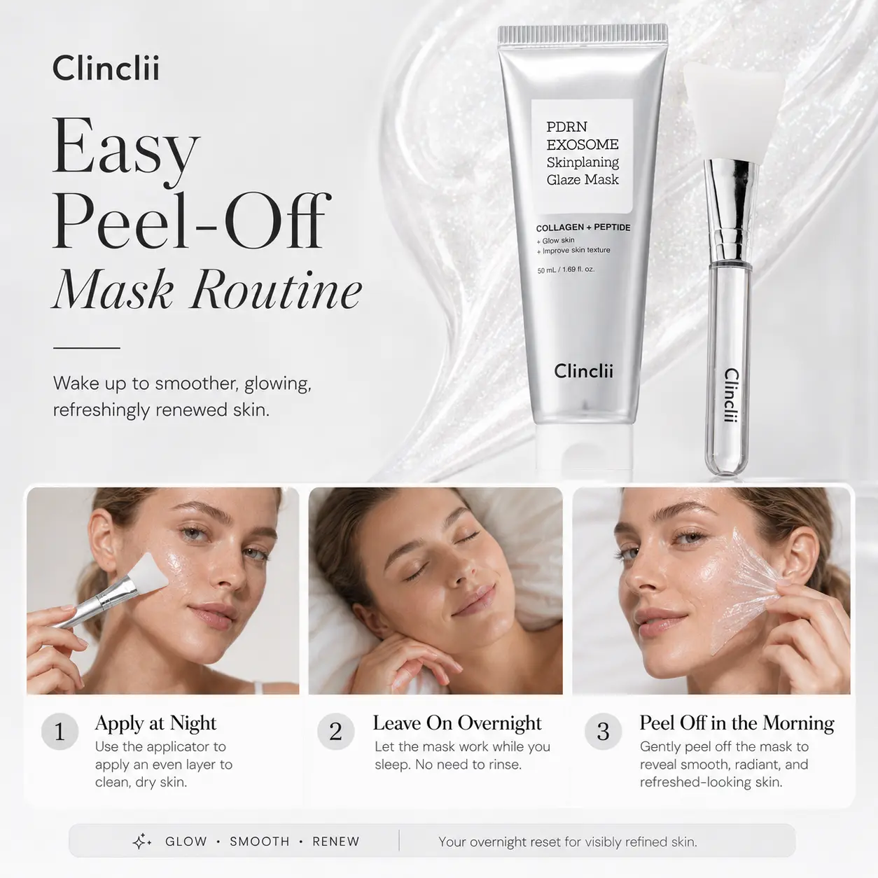 Clinclii PDRN Exosome Glaze Wrapping Mask - Image 2
