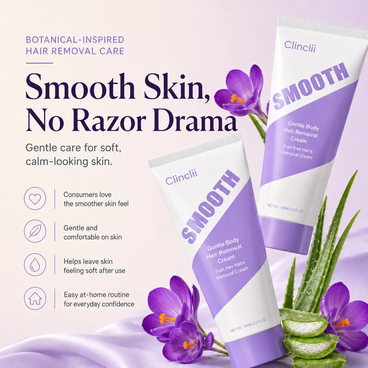 Smooth Hair Removal Cream Silky Skin - Image 2