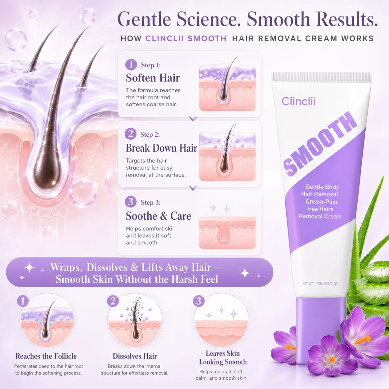 Smooth Hair Removal Cream Silky Skin - Image 4