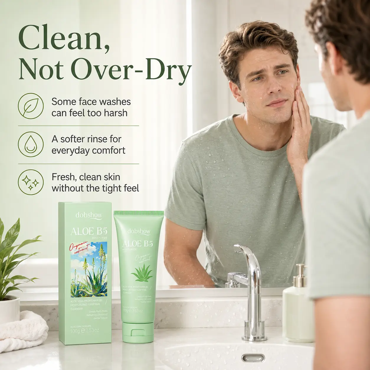 Aloe B5 Moisturizing Cleanser Shopify Landing Page Copy - Image 2