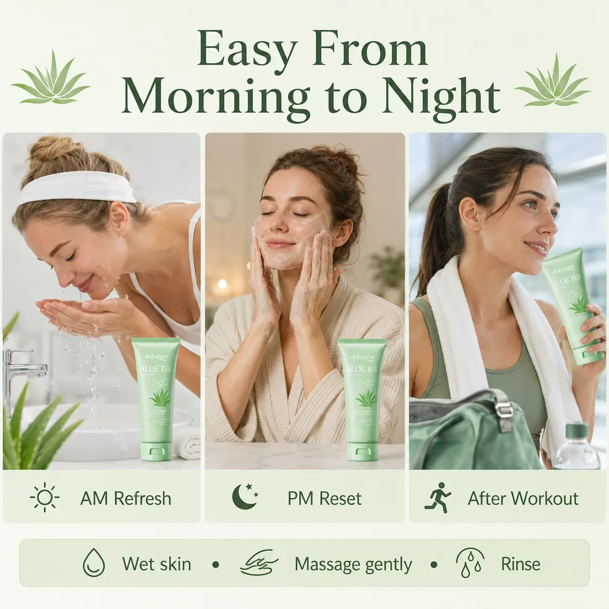 Aloe B5 Moisturizing Cleanser Shopify Landing Page Copy - Image 4