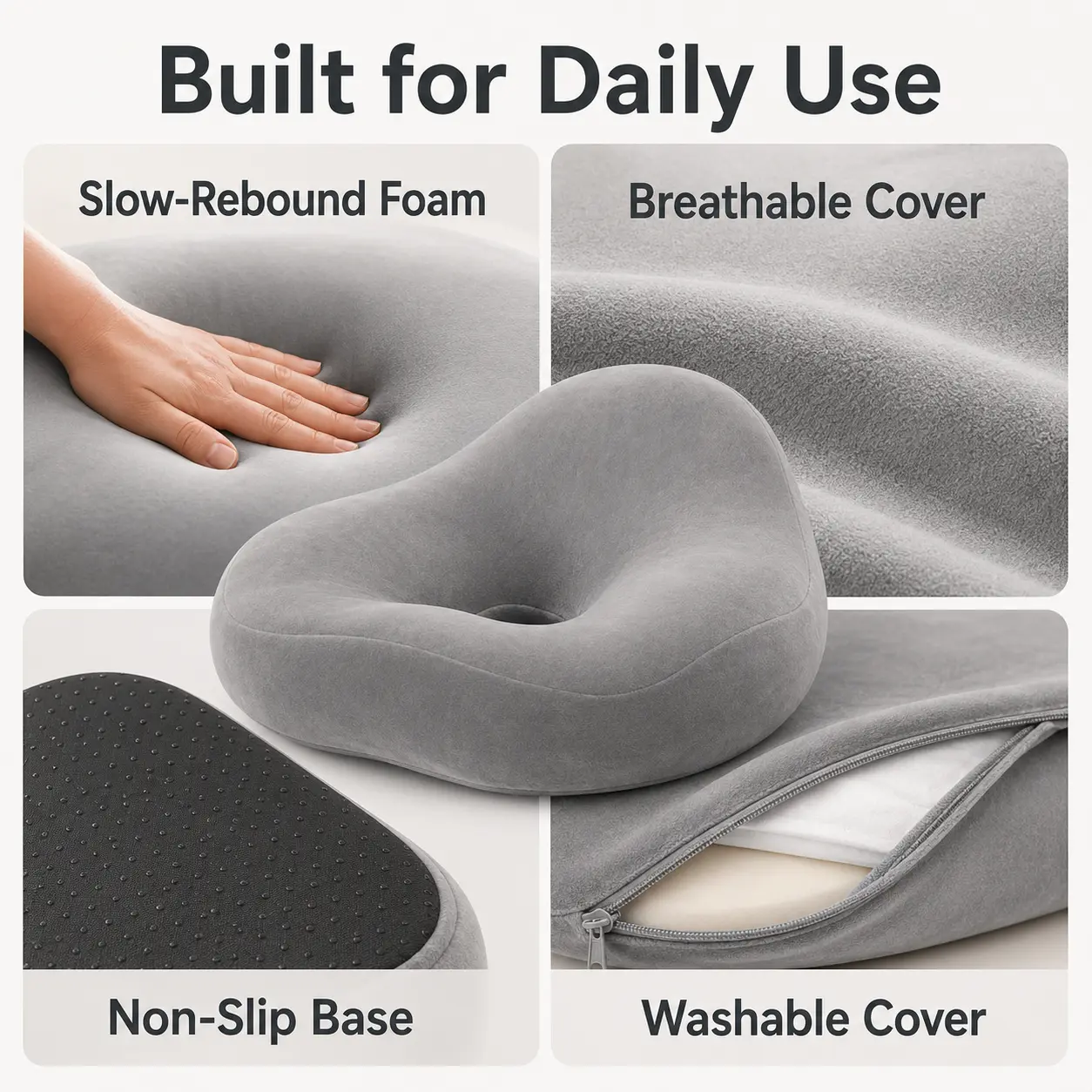 Long Sitting Beautiful Thighs Seat Cushion Office Thickened Version Home Sitting Cushion - Image 5