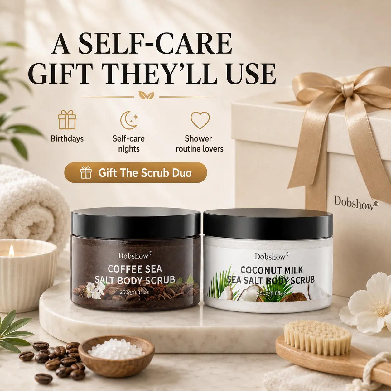 Sea Salt Body Scrub Duo - Image 10