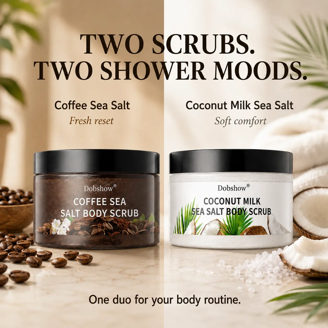 Sea Salt Body Scrub Duo - Image 4