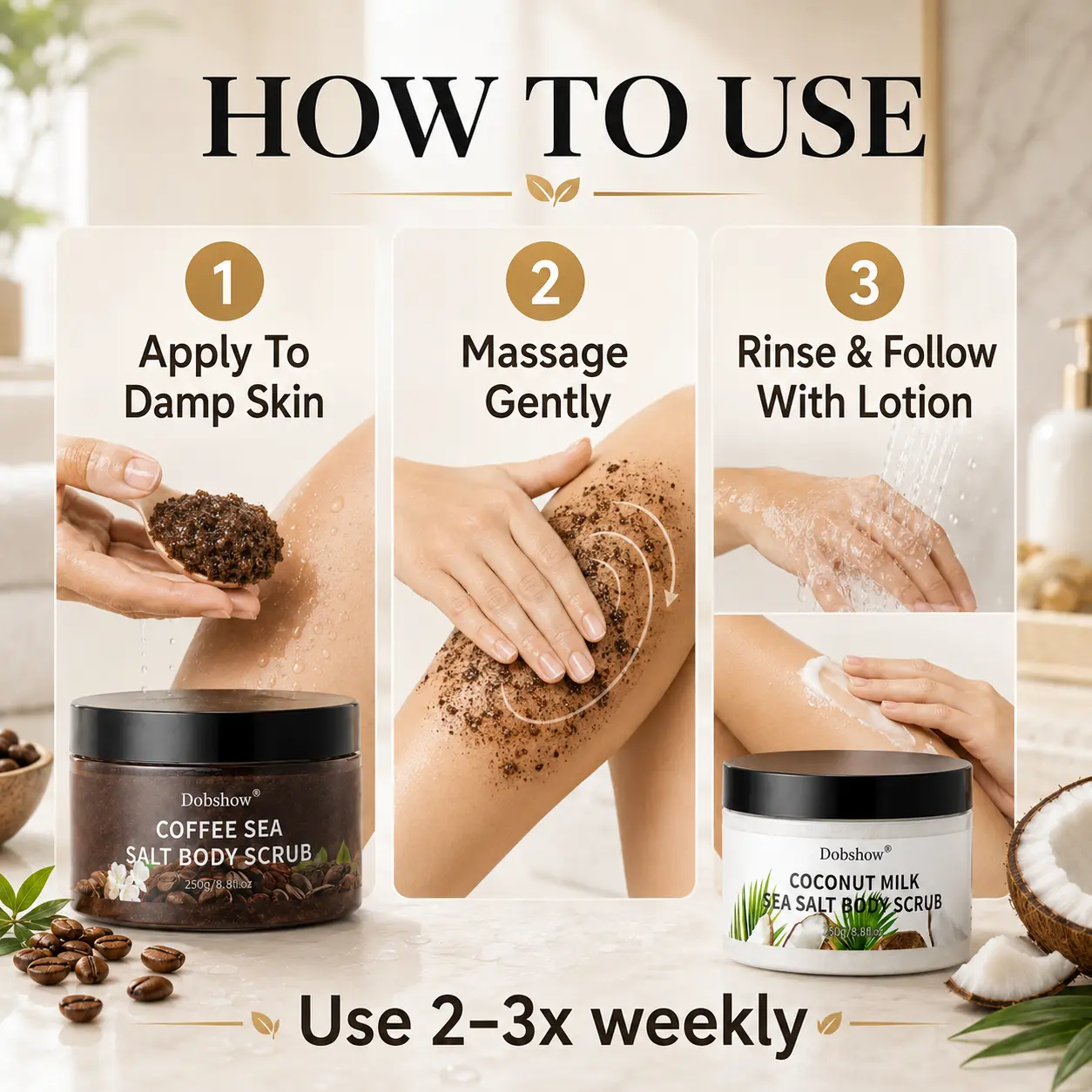 Sea Salt Body Scrub Duo - Image 8