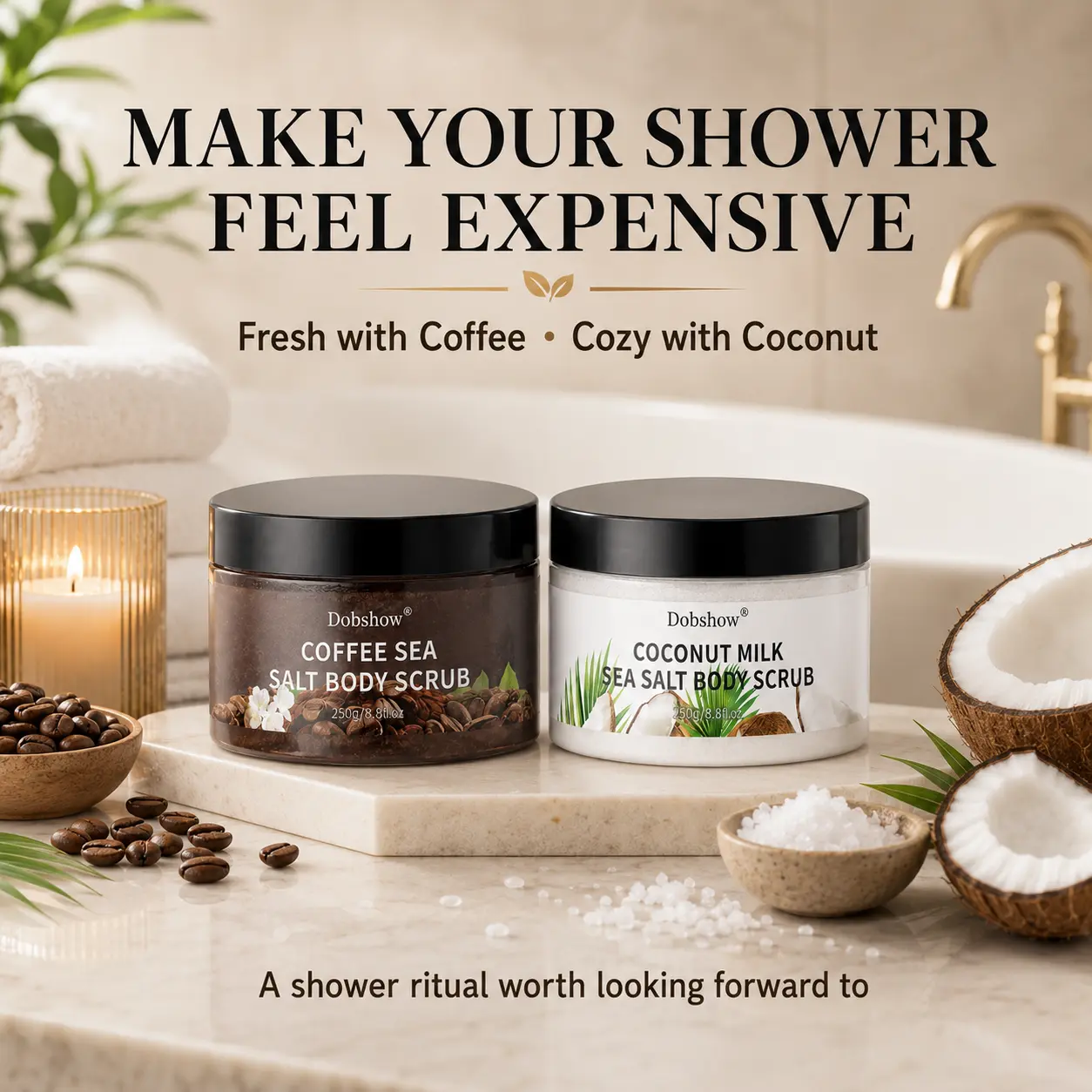 Sea Salt Body Scrub Duo - Image 9