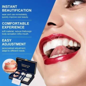 Alternative view of –Advanced Customized Full Denture Set
