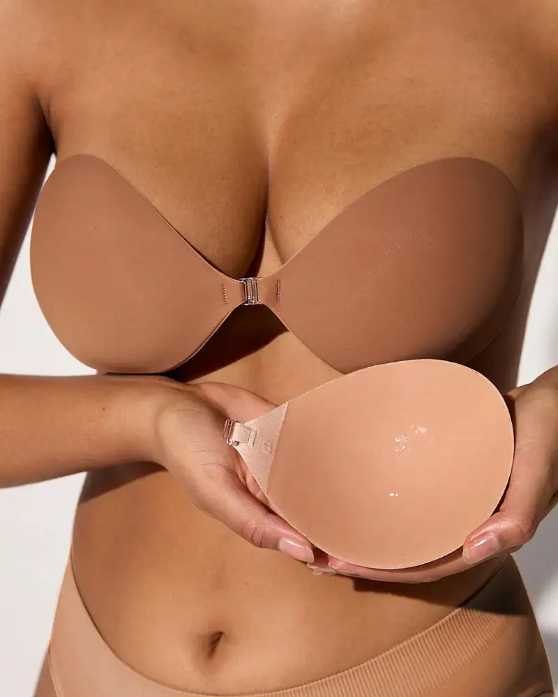 Front Closure Adhesive Invisible Push-Up Bra - Image 2