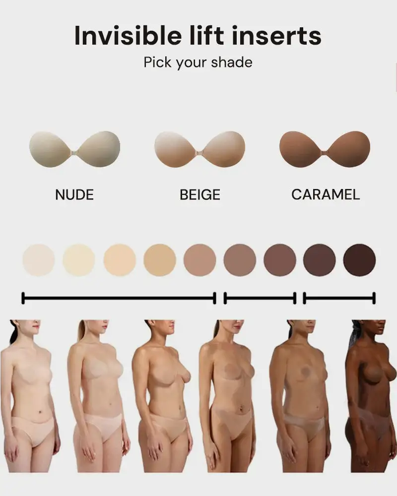 Front Closure Adhesive Invisible Push-Up Bra - Image 8