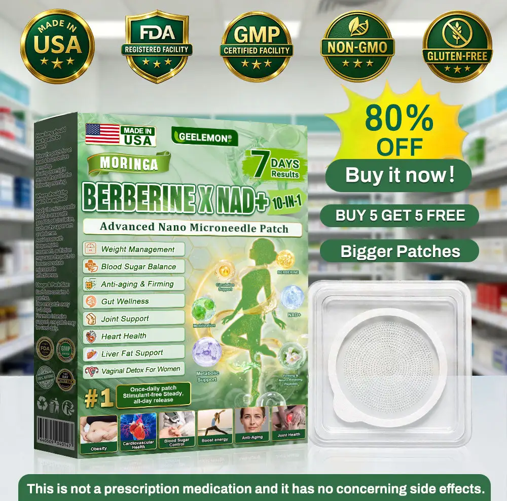 10-in-1 Weight Management Patch With Moringa - Berberine & NAD+