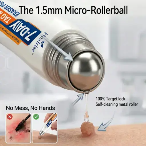 7-Day Skin Tag & Spot Eraser Painless & Scar-Free Advanced Imperfection Removal Rollerball Pen - Image 7