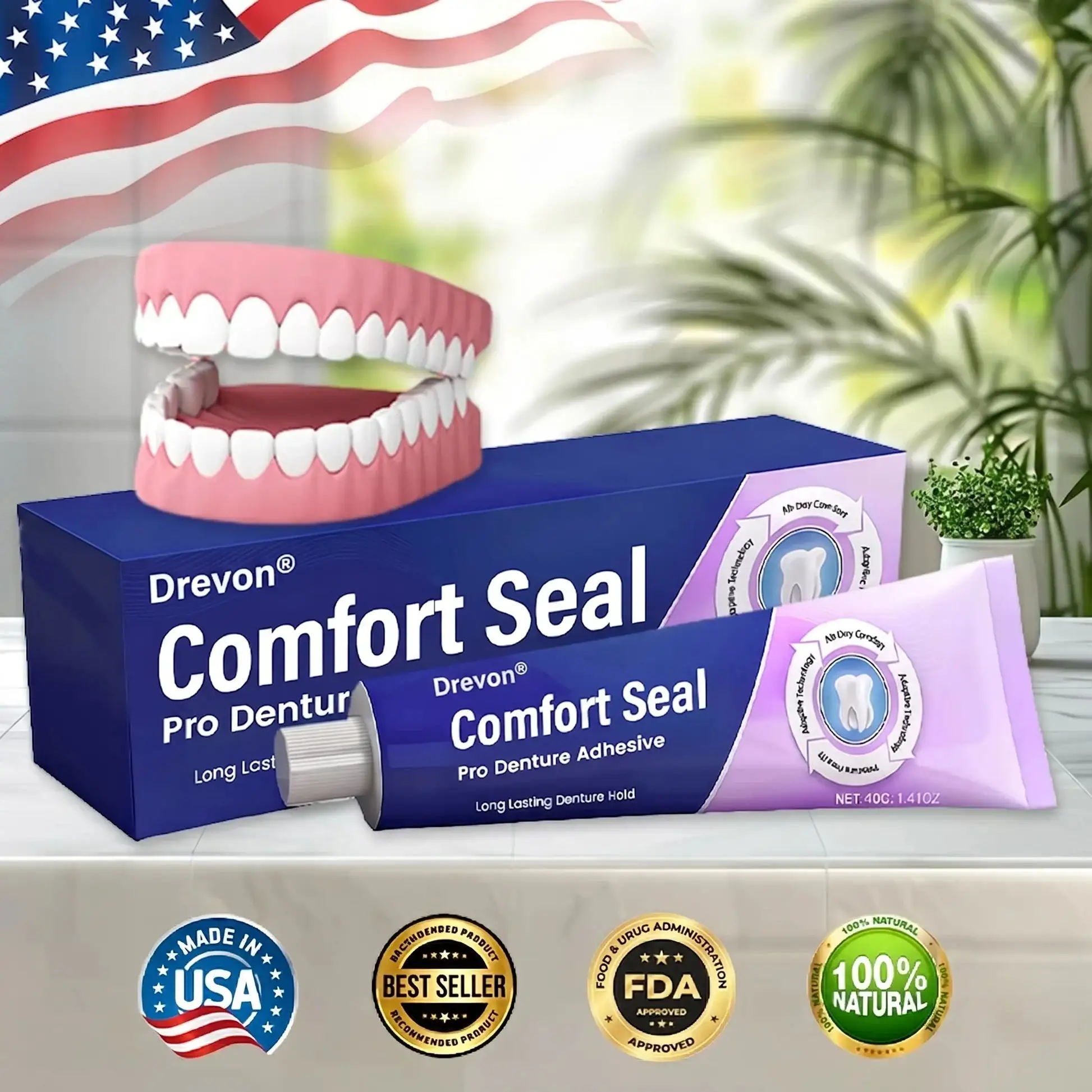 DeComfort Seal Pro Denture Adhesive