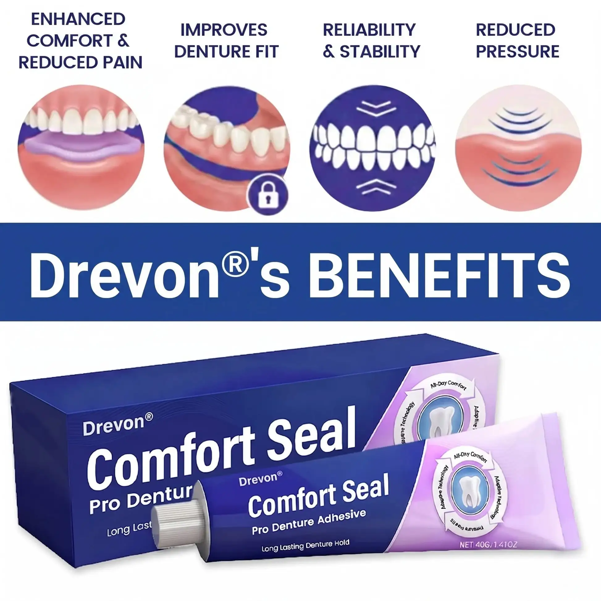 DeComfort Seal Pro Denture Adhesive - Image 2