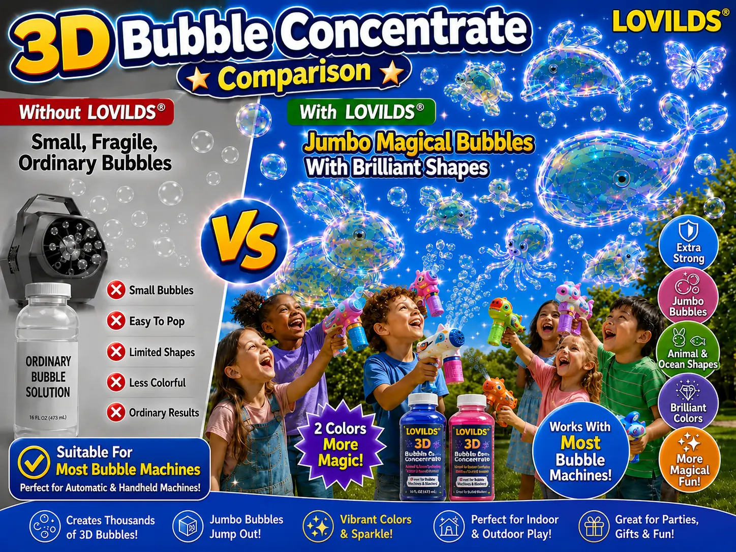 LOVILDS 3D Bubble Concentrate Animal & Ocean Fantasy Theme - Image 2