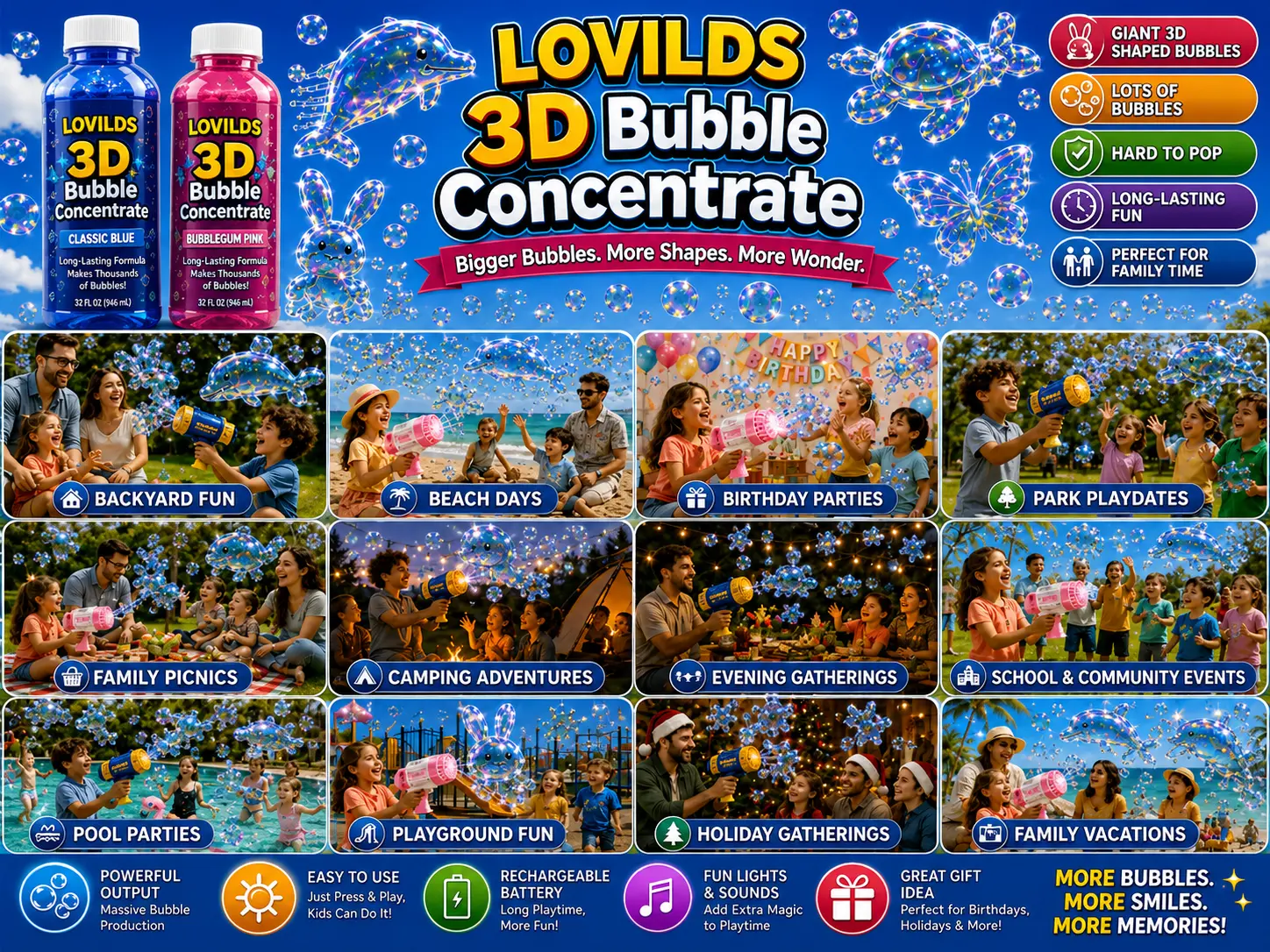 LOVILDS 3D Bubble Concentrate Animal & Ocean Fantasy Theme - Image 6