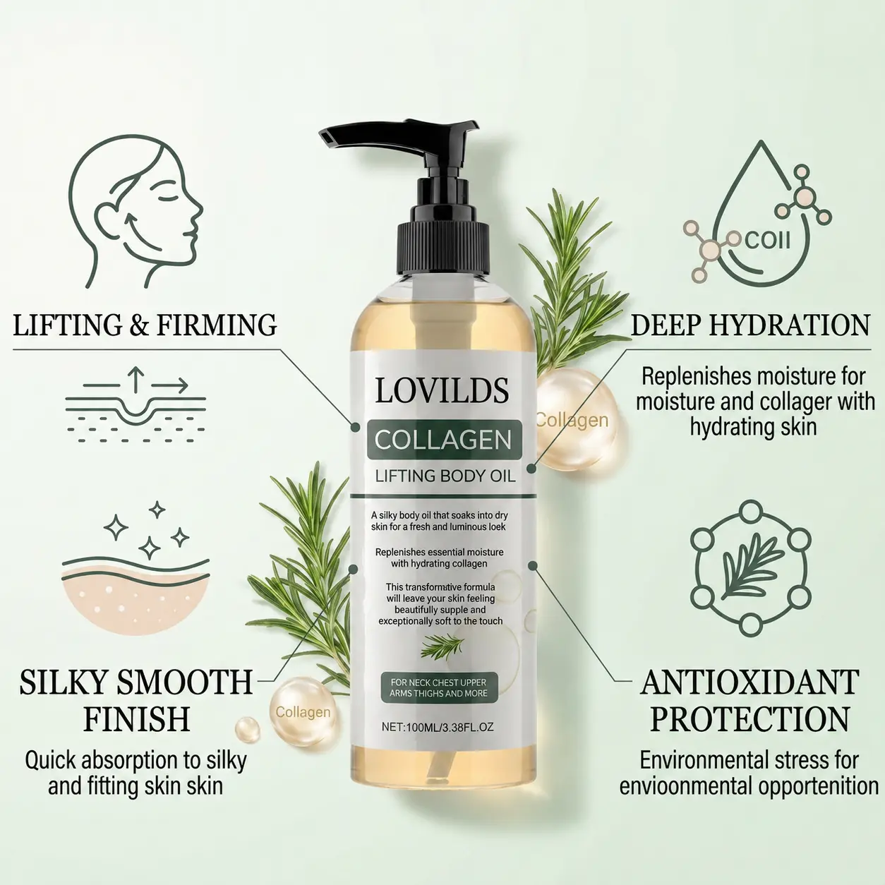LOVILDS Collagen Lifting Body Oil - Image 4
