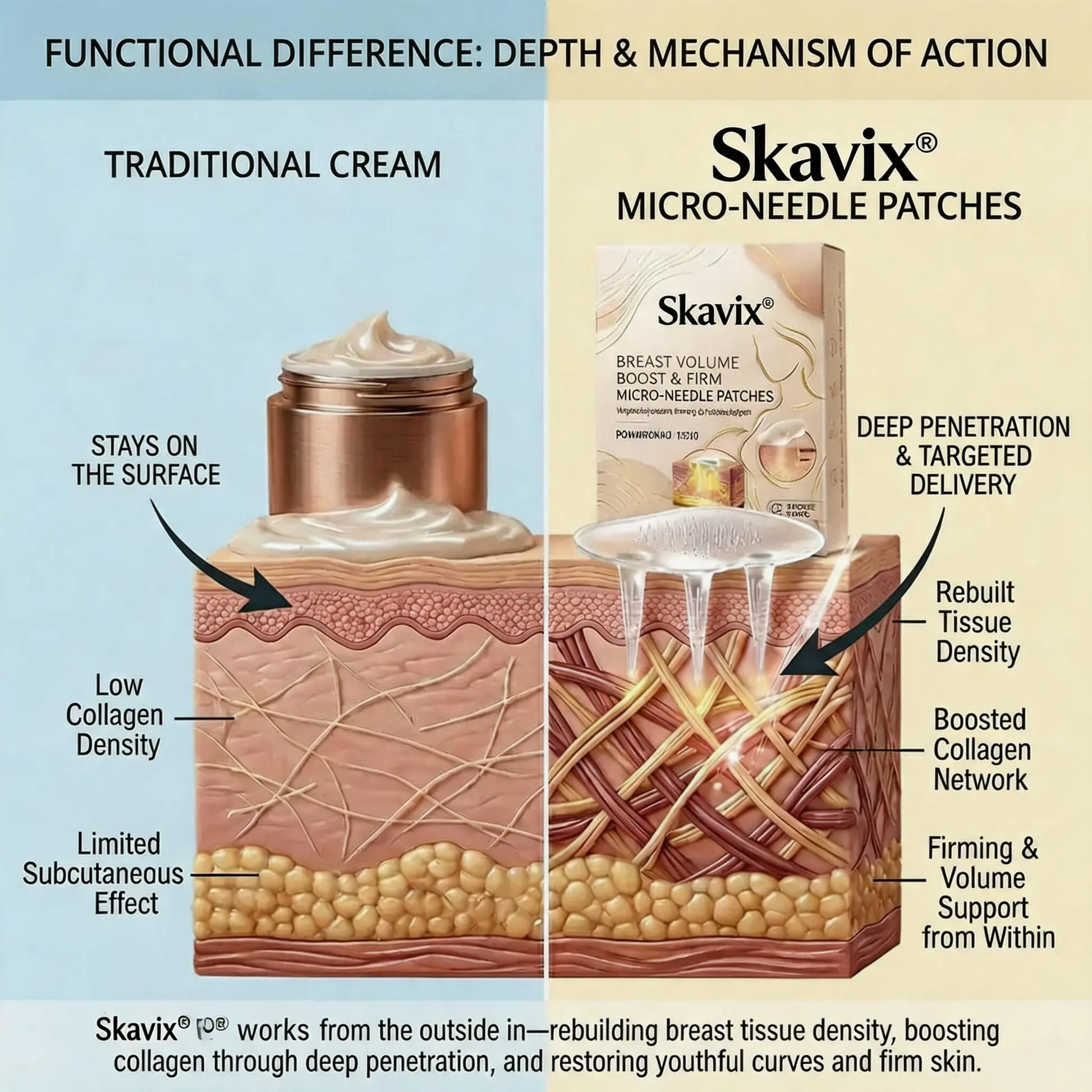 Skavix Targeted Breast aAdvanced Nano-Microneedle Patches - Image 2