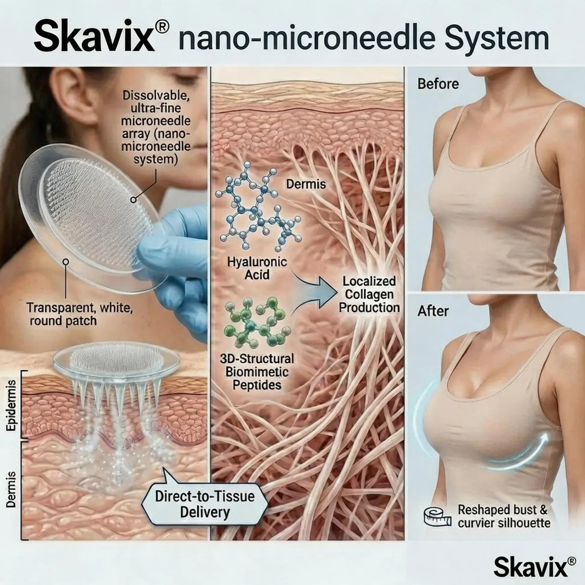 Skavix Targeted Breast aAdvanced Nano-Microneedle Patches - Image 3