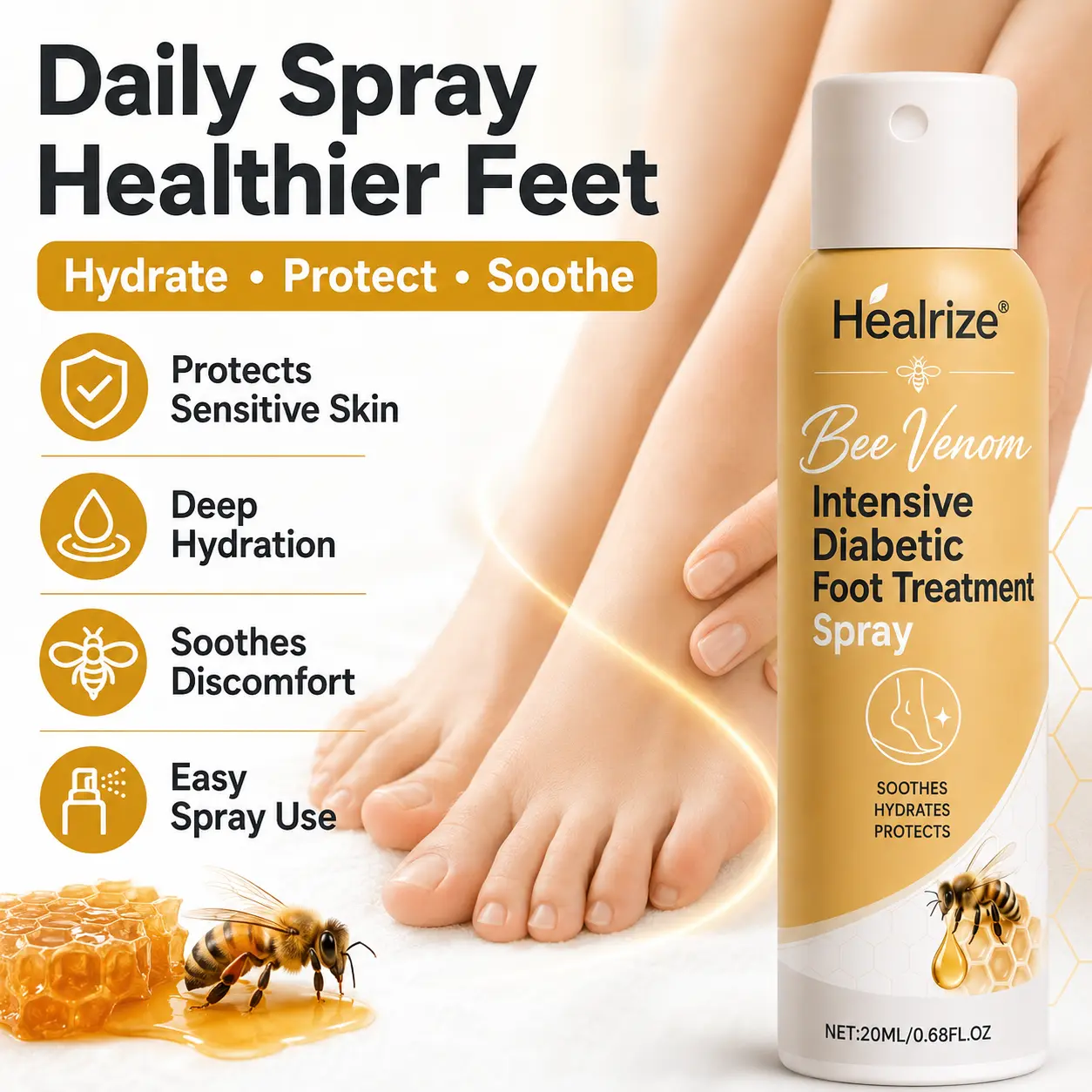 Bee Venom Intensive Diabetic Foot Treatment Spray - Image 2