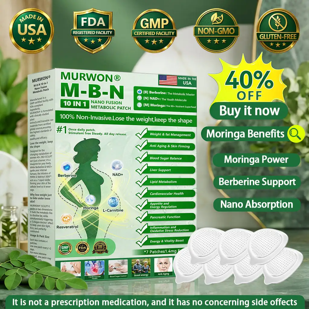 Moringa· Berberine ×NAD+ 10-in-1 Advanced Nano Microneedle Patch