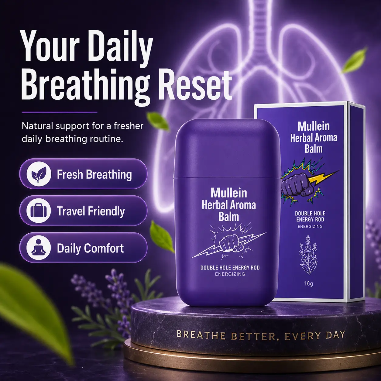 Mullein Herbal Aroma Balm - Image 7