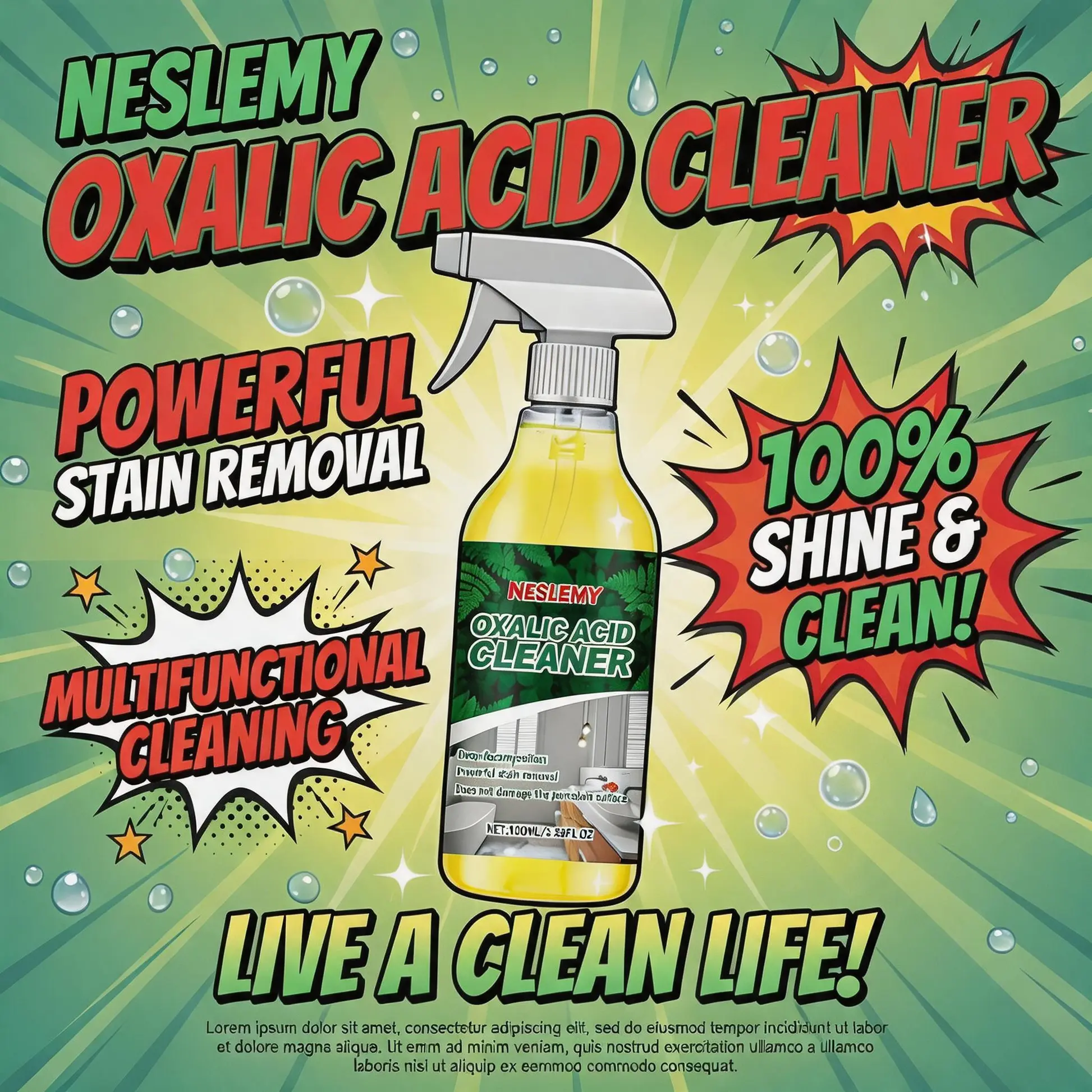 NESLEMY Bathroom Cleaner for Tough Toilet & Sink Stains - Image 2