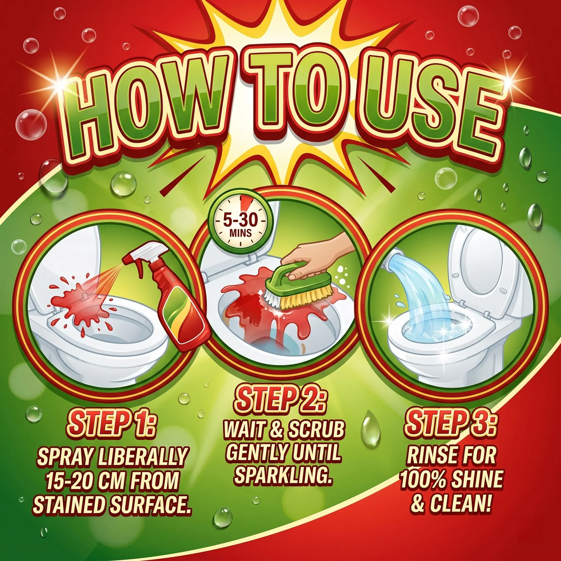NESLEMY Bathroom Cleaner for Tough Toilet & Sink Stains - Image 8