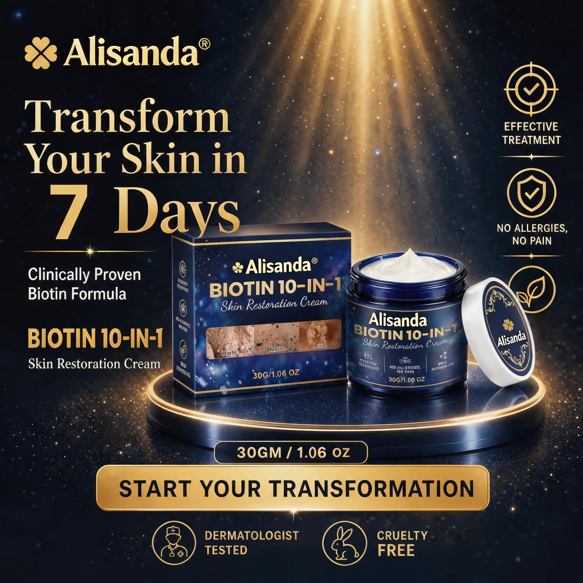 Biotin 10-in-1 Skin Restoration Cream