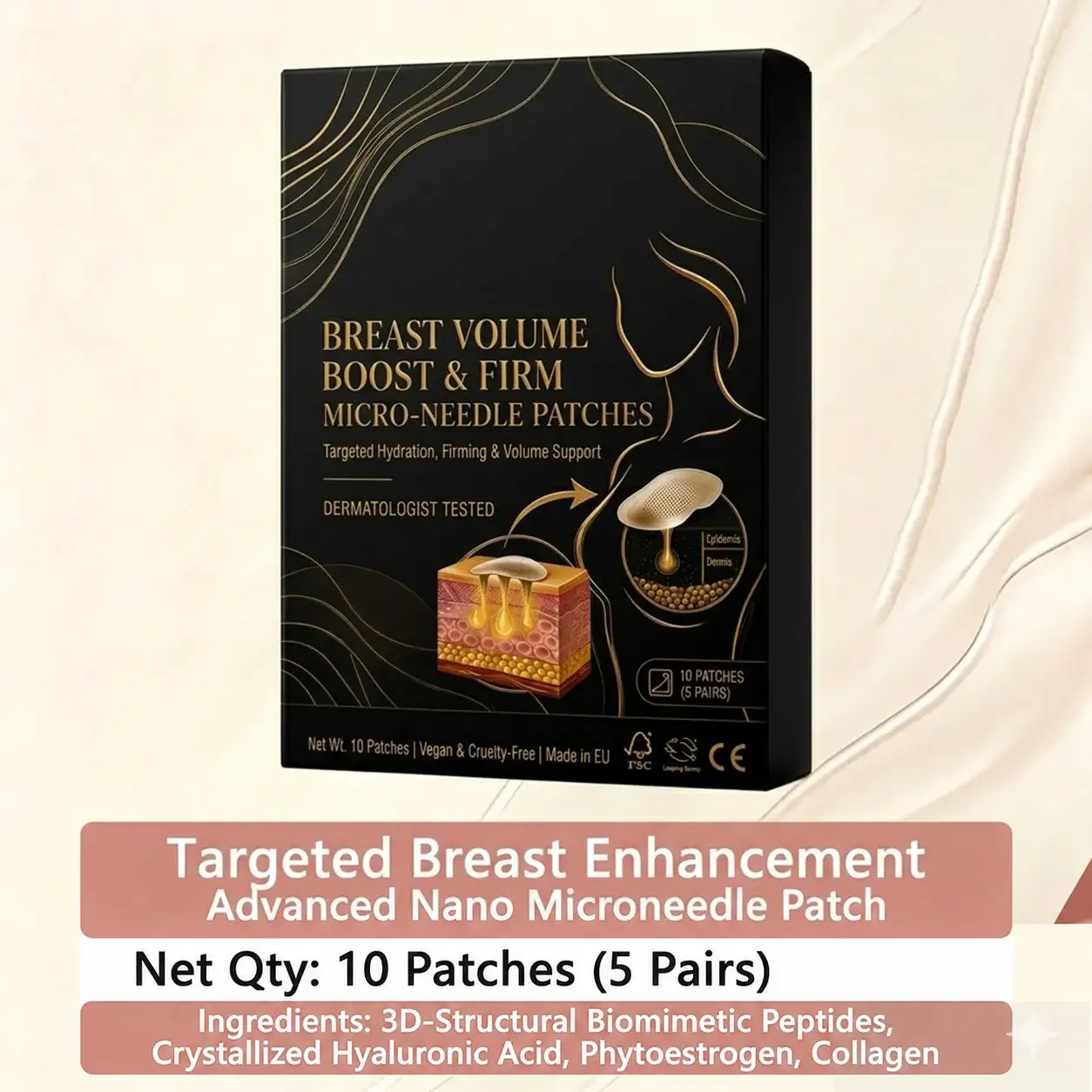Targeted Breast Enhancement Advanced Nano Microneedle Patch - Image 8