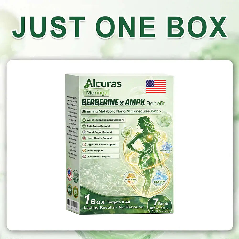 Moringa × Berberine × AMPK 8-Benefit Slimming & Metabolic Nano Microneedle Patch - Image 3