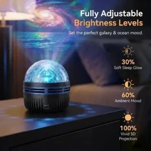 Alternative view of 360° Smart Holographic Starry Sky Projector