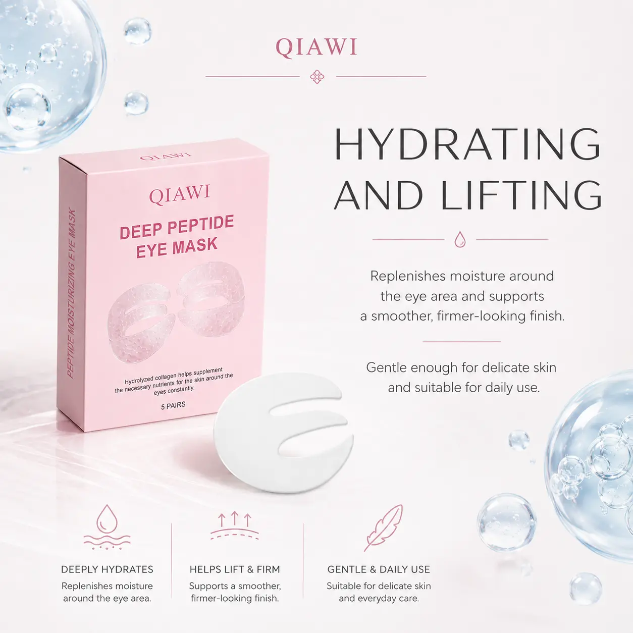 QIAWI Peptide Collagen Eye Mask