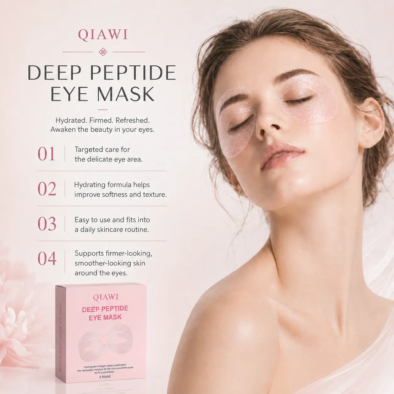QIAWI Peptide Collagen Eye Mask - Image 2