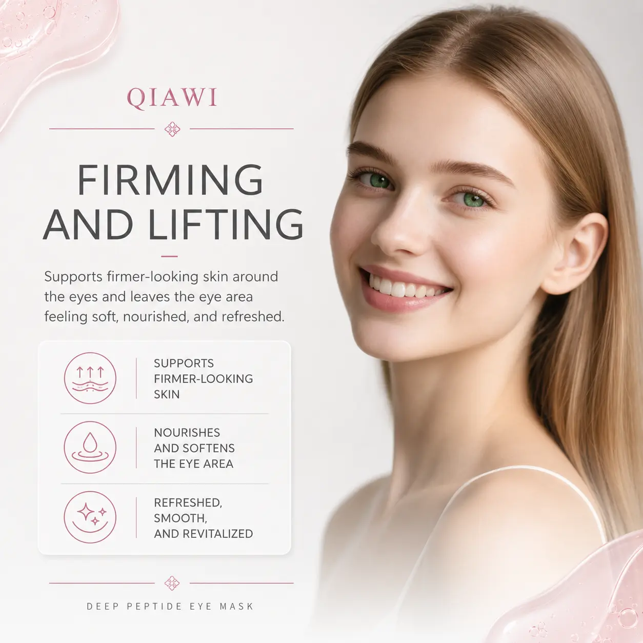 QIAWI Peptide Collagen Eye Mask - Image 3